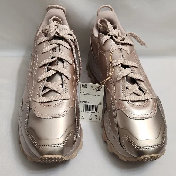 Reebok Classic X Cardi B Leather Rose Gold Sneakers (W Size 8)